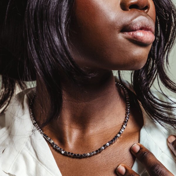 The Clarity Silver Bead Necklace