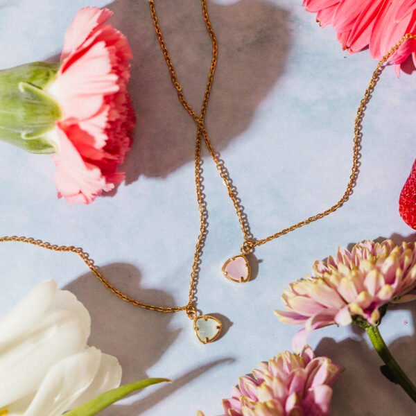 Desert Sunrise Gold Pendant Necklace