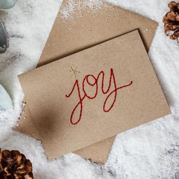 Joy Handmade Christmas Card